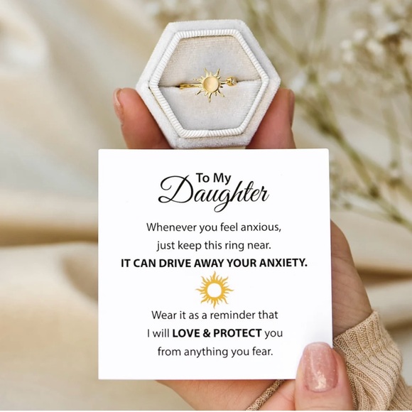 To My Daughter Sun Fidget Ring - Picture 2 of 5